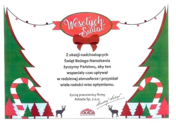 Wesołych Świąt Bożego Narodzenia. 